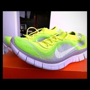 Nike Free Flyknit+ Volt Deadstock Brand New Size 8